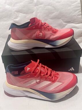 Adidas Adizero Boston 12 Preloved Scarlet/Wonder White/Preloved Ink Size 9